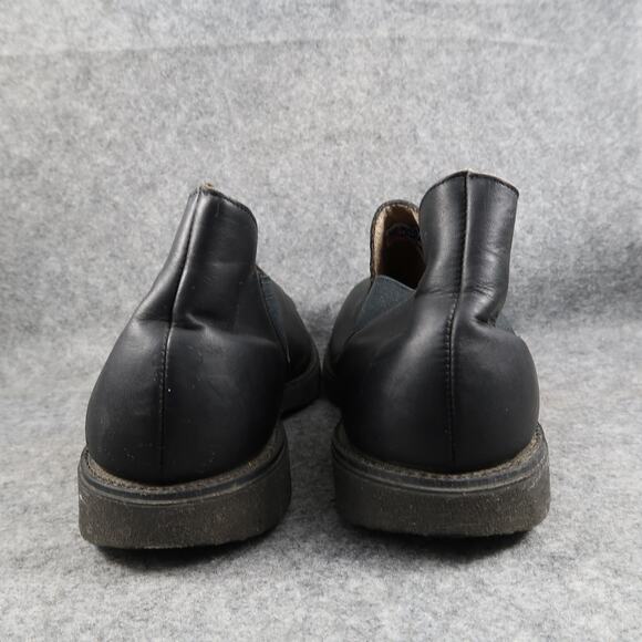 Work America Shoes Mens 10.5 EE Slip On Moc Low Boot Black Leather Eva Tech Sole main image 15